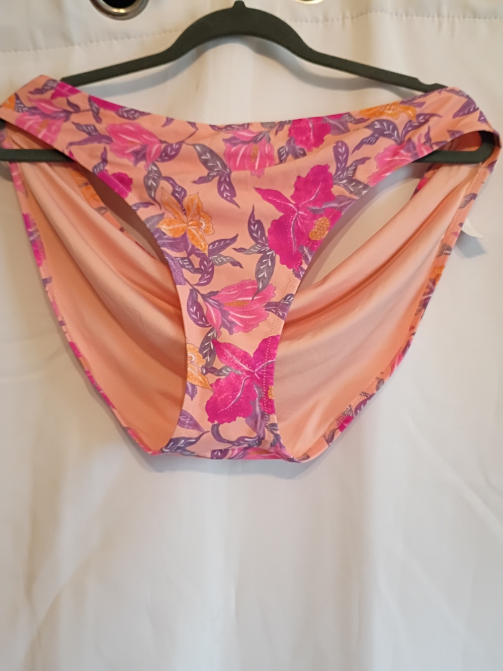 Floral Peach Bikini Bottoms Size Xxl New With Tags.